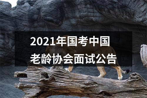 2021年国考中国老龄协会面试公告 图片