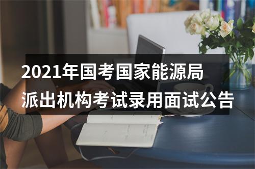 2021年国考国家能源局派出机构考试录用面试公告 图片
