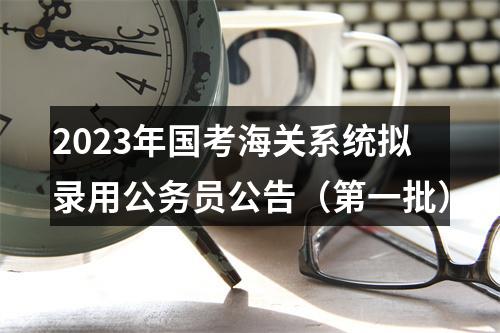 2023年国考海关系统拟录用公务员公告（第一批） 图片