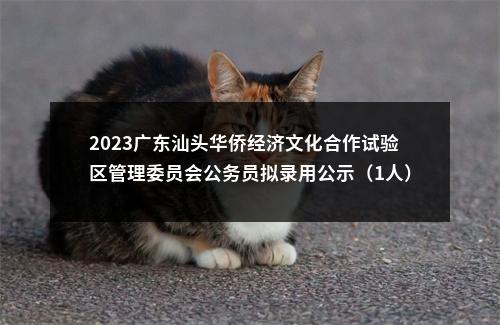 2023广东汕头华侨经济文化合作试验区管理委员会公务员拟录用公示（1人） 图片