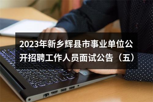 2023年新乡辉县市事业单位公开招聘工作人员面试公告（五） 图片
