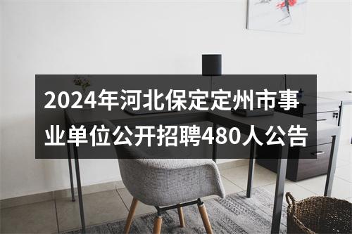 2024年河北保定定州市事业单位公开招聘480人公告 图片