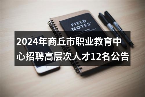 2024年商丘市职业教育中心招聘高层次人才12名公告 图片
