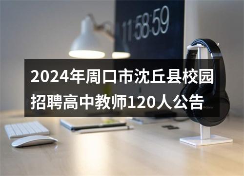 2024年周口市沈丘县校园招聘高中教师120人公告 图片