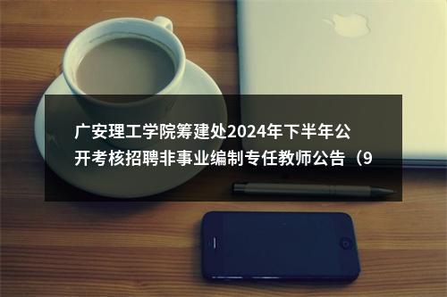 广安理工学院筹建处2024年下半年公开考核招聘非事业编制专任教师公告（90人） 图片
