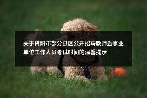关于资阳市部分县区公开招聘教师暨事业单位工作人员考试时间的温馨提示 图片