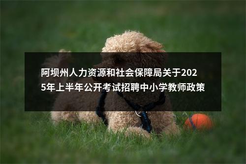阿坝州人力资源和社会保障局关于2025年上半年公开考试招聘中小学教师政策性加分时间和地点的公告 图片