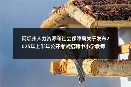 阿坝州人力资源和社会保障局关于发布2025年上半年公开考试招聘中小学教师笔试成绩的公告 图片