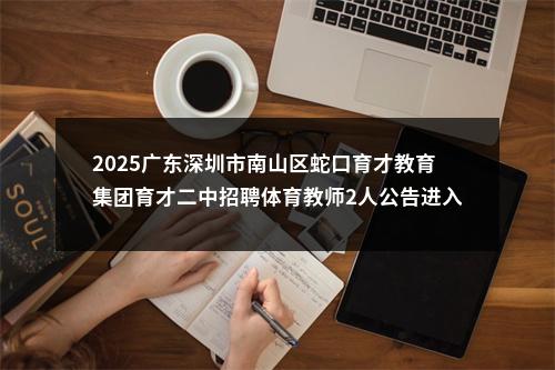 2025广东深圳市南山区蛇口育才教育集团育才二中招聘体育教师2人公告进入阅读模式 图片