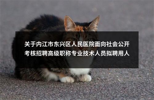 关于内江市东兴区人民医院面向社会公开考核招聘高级职称专业技术人员拟聘用人员公示 图片
