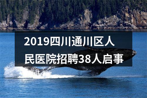2019四川通川区人民医院招聘38人启事 图片