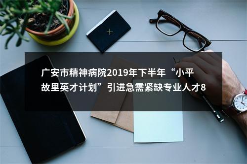 广安市精神病院2019年下半年“小平故里英才计划”引进急需紧缺专业人才8名公告 图片