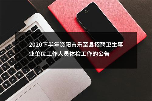 2020下半年资阳市乐至县招聘卫生事业单位工作人员体检工作的公告 图片