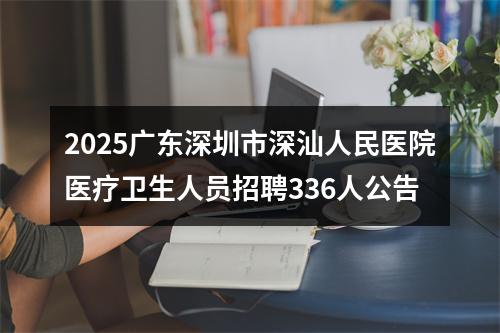 2025广东深圳市深汕人民医院医疗卫生人员招聘336人公告 图片