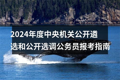 2024年度中央机关公开遴选和公开选调公务员报考指南 图片