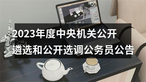 2023年度中央机关公开遴选和公开选调公务员公告 图片