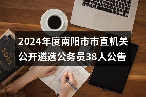 2024年度南阳市市直机关公开遴选公务员38人公告 图片