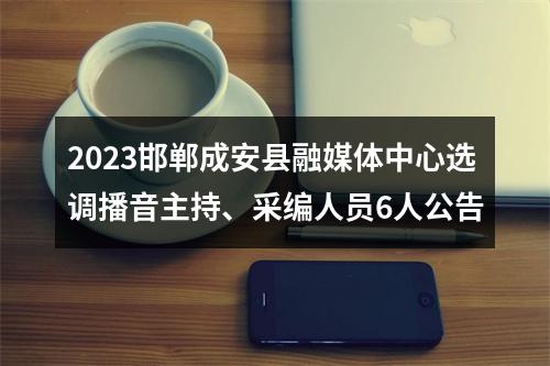 2023邯郸成安县融媒体中心选调播音主持、采编人员6人公告 图片