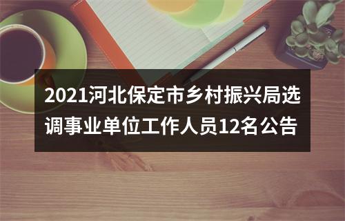 2021河北保定市乡村振兴局选调事业单位工作人员12名公告 图片