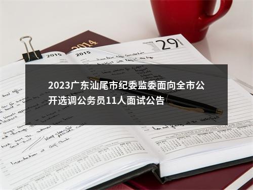 2023广东汕尾市纪委监委面向全市公开选调公务员11人面试公告 图片
