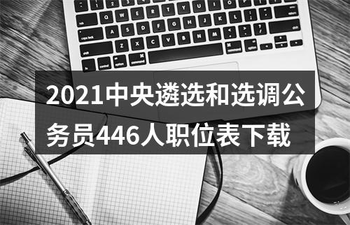 2021中央遴选和选调公务员446人职位表下载 图片