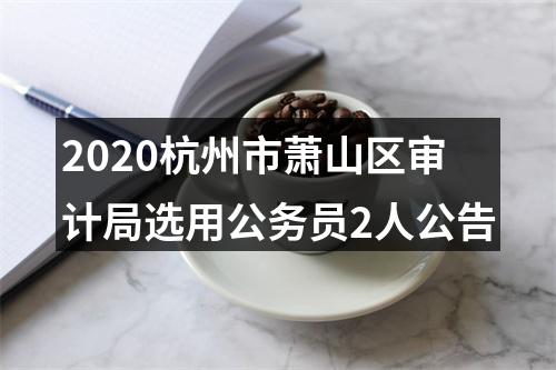 2020杭州市萧山区审计局选用公务员2人公告 图片