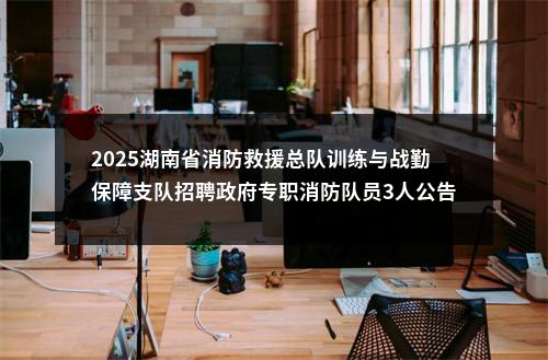 2025湖南省消防救援总队训练与战勤保障支队招聘政府专职消防队员3人公告 图片