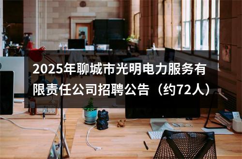 2025年聊城市光明电力服务有限责任公司招聘公告（约72人） 图片