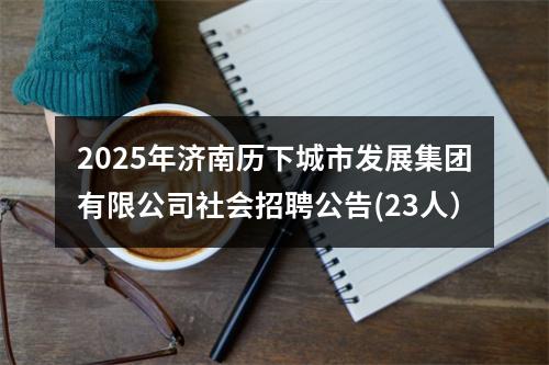 2025年济南历下城市发展集团有限公司社会招聘公告(23人） 图片