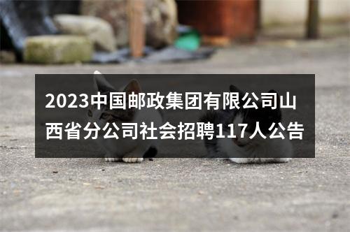 2023中国邮政集团有限公司山西省分公司社会招聘117人公告 图片