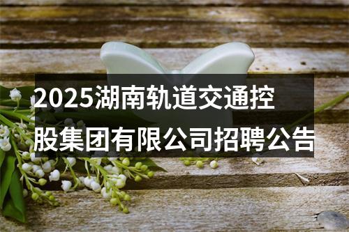 2025湖南轨道交通控股集团有限公司招聘公告 图片