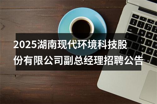 2025湖南现代环境科技股份有限公司副总经理招聘公告 图片