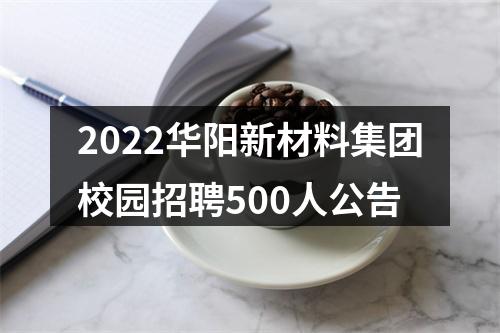2022华阳新材料集团校园招聘500人公告 图片