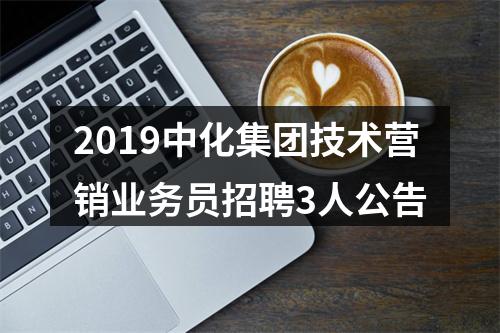 2019中化集团技术营销业务员招聘3人公告 图片