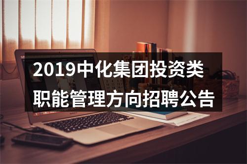 2019中化集团投资类职能管理方向招聘公告 图片