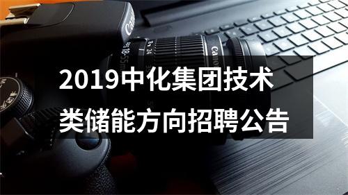 2019中化集团技术类储能方向招聘公告 图片