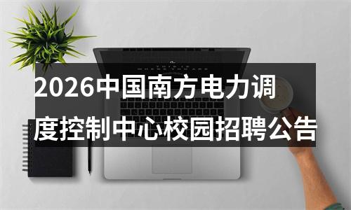 2026中国南方电力调度控制中心校园招聘公告 图片