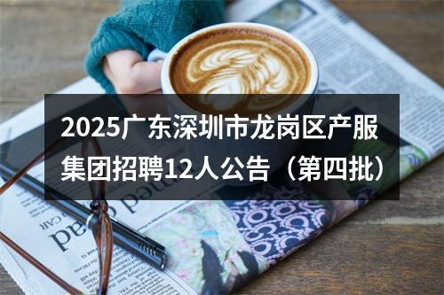 2025广东深圳市龙岗区产服集团招聘12人公告（第四批） 图片