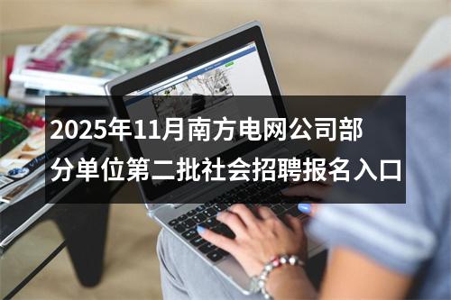 2025年11月南方电网公司部分单位第二批社会招聘报名入口 图片