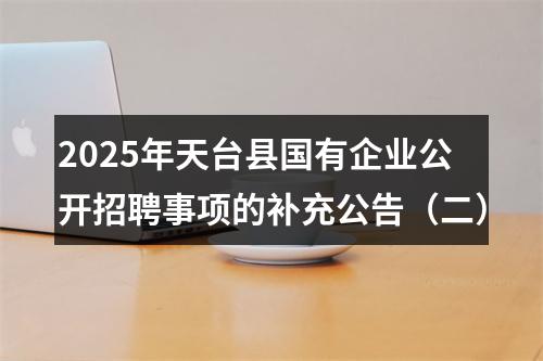 2025年天台县国有企业公开招聘事项的补充公告（二） 图片