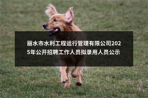 丽水市水利工程运行管理有限公司2025年公开招聘工作人员拟录用人员公示 图片