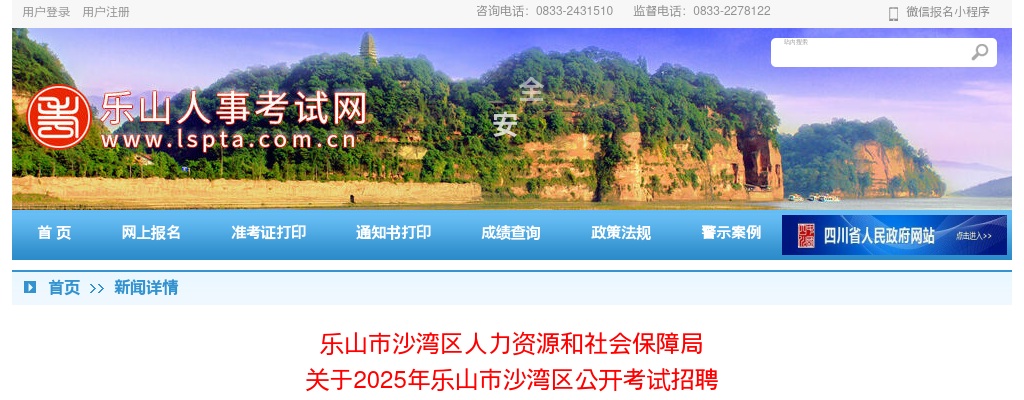 2025年乐山市沙湾区公开考试招聘事业单位工作人员复检人员体检结论及递补体检有关事项的公告 图片