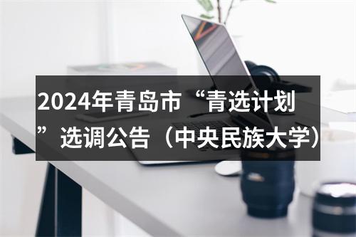 2024年青岛市“青选计划”选调公告（中央民族大学） 图片