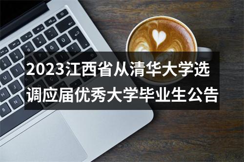 2023江西省从清华大学选调应届优秀大学毕业生公告 图片