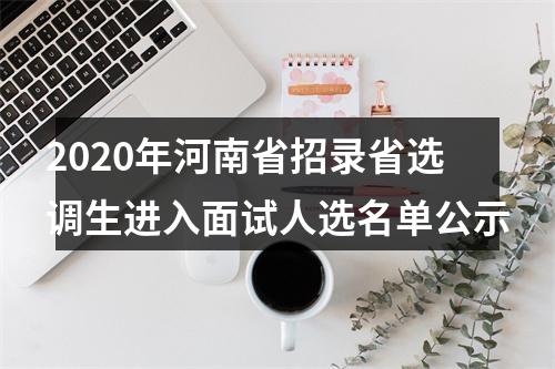 2020年河南省招录省选调生进入面试人选名单公示 图片
