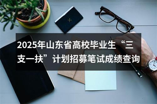2025年山东省高校毕业生“三支一扶”计划招募笔试成绩查询 图片