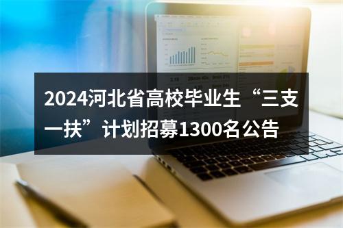 2024河北省高校毕业生“三支一扶”计划招募1300名公告 图片