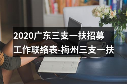 2020广东三支一扶招募工作联络表-梅州三支一扶 图片