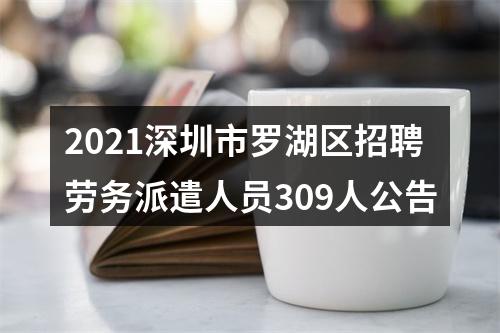 2021深圳市罗湖区招聘劳务派遣人员309人公告 图片