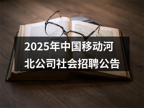 2025年中国移动河北公司社会招聘公告 图片